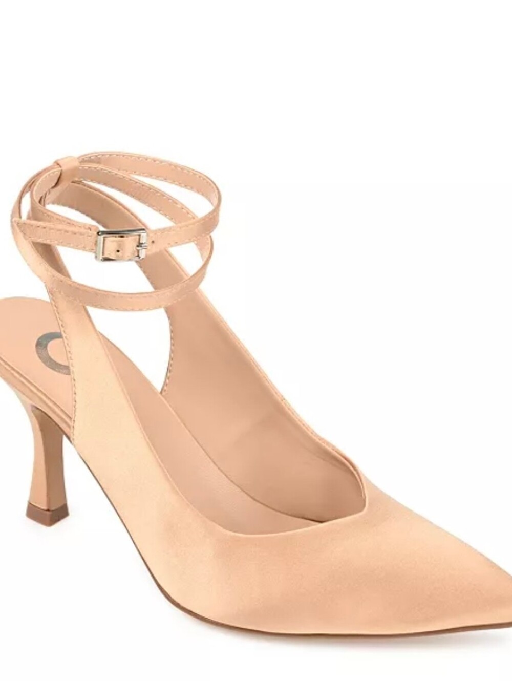 Journee Collection Women's Nude Ankle-Strap 3" Stilleto Heels Size 7.5